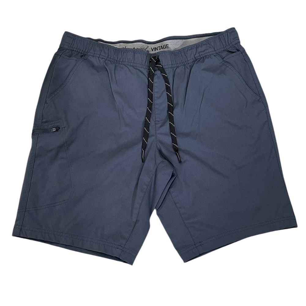 Men's Weatherproof XL 40 42 Chino Khakis Shorts Charcoal Golf Elastic Waist - Picture 4 of 9